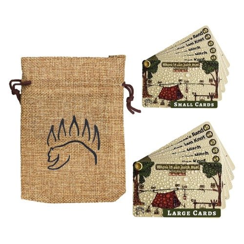 The Bear Essentials Knot Tying Kit - Knot Tying Cards Only - The Bear Essentials Outdoors Co., , ,