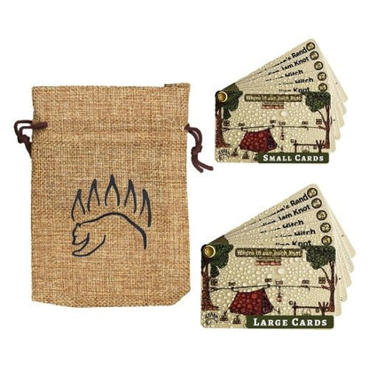 The Bear Essentials Knot Tying Kit - Knot Tying Cards Only - The Bear Essentials Outdoors Co., , ,