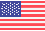 American flag with blue rectangle containing white stars on a red and white striped background