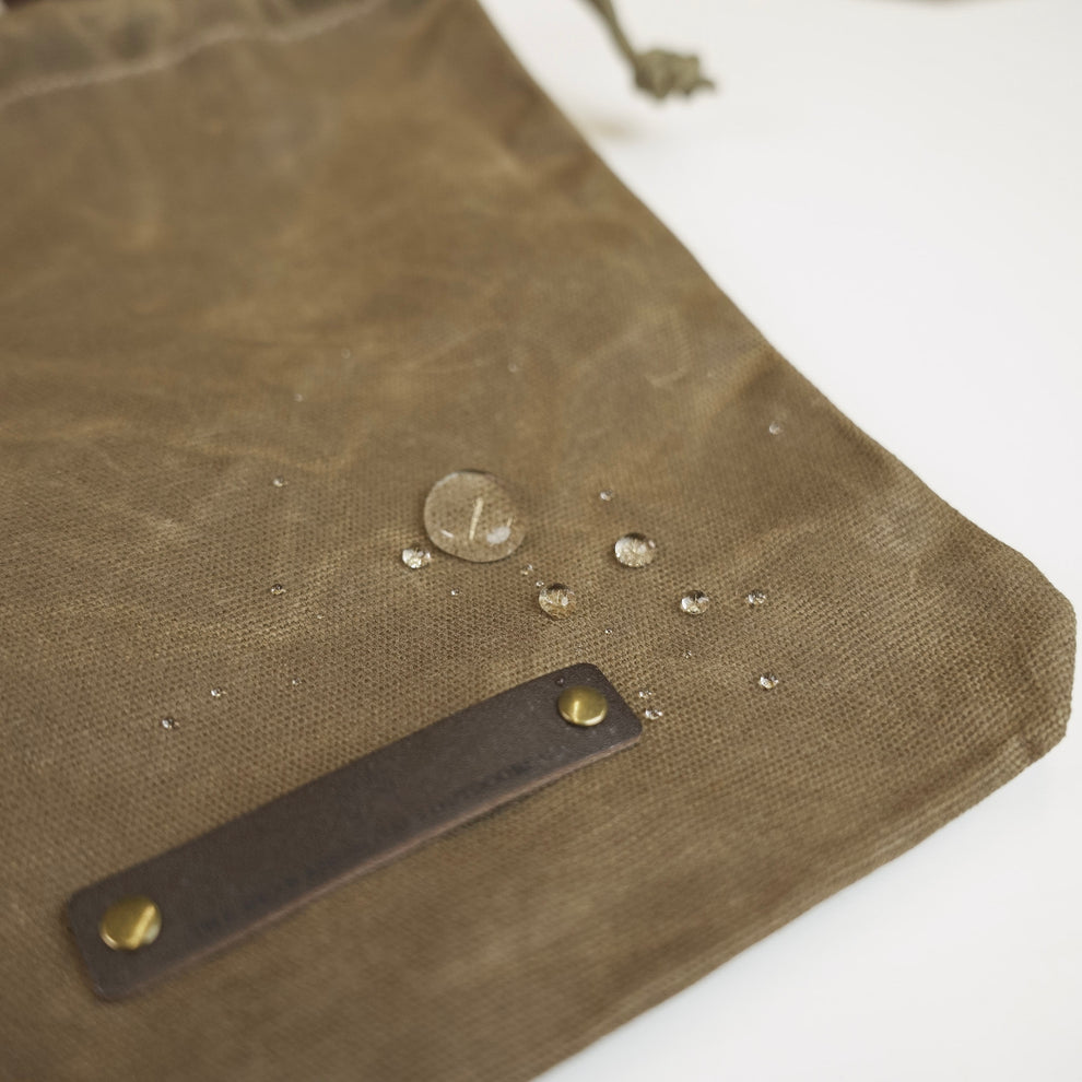 waxed canvas foraging bag waterproof durable