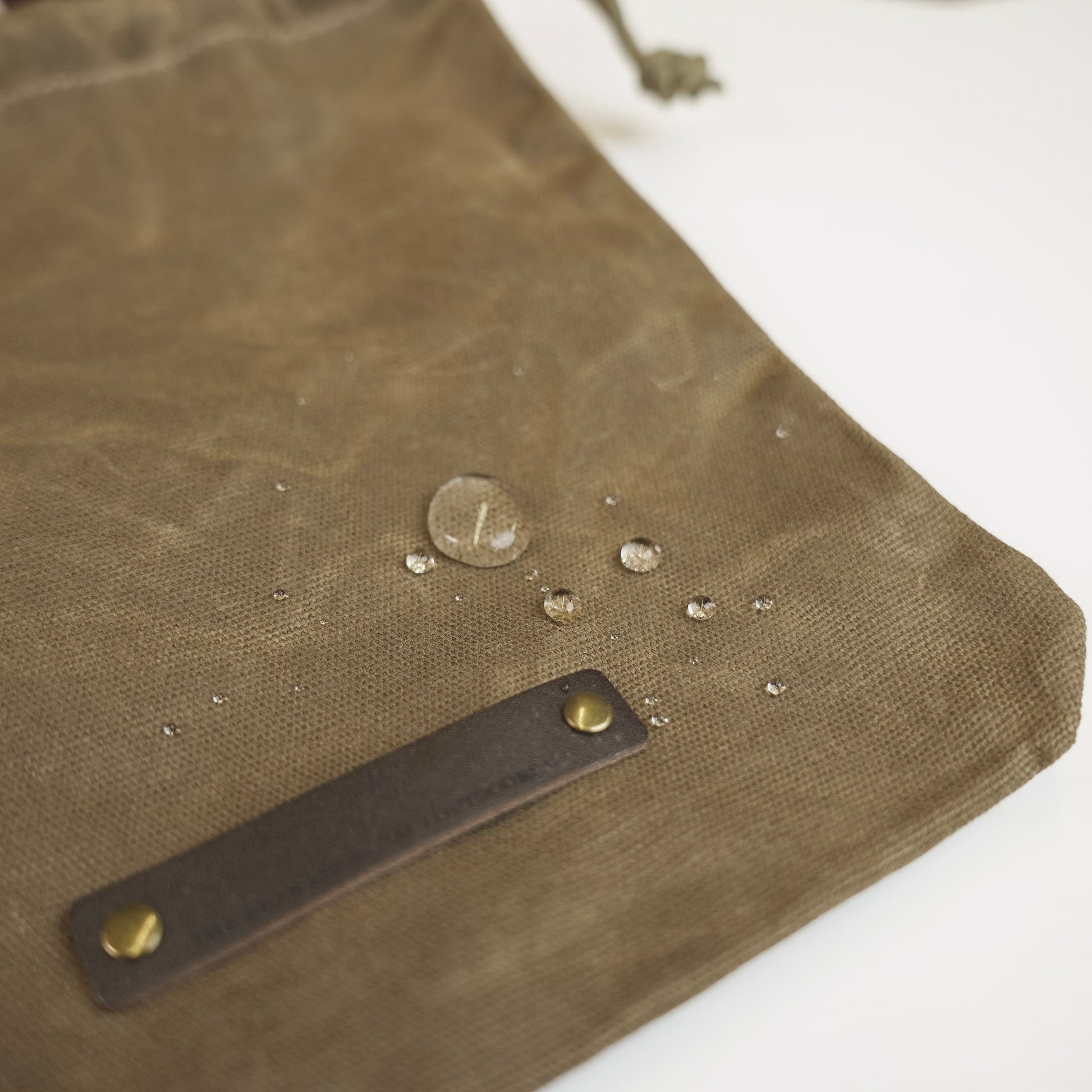 waterproof waxed canvas foraging bag